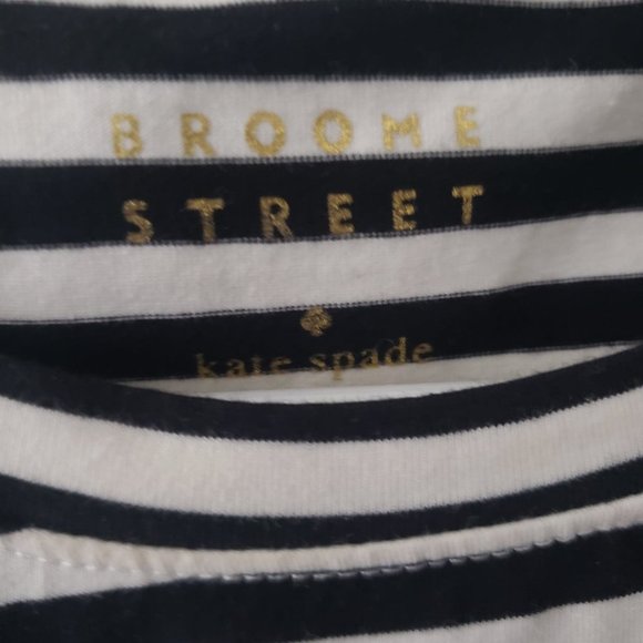 Kate Spade Broome Street Striped Peplum Top - Picture 3 of 4